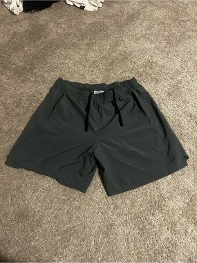 ASICS men’s dark grey shorts